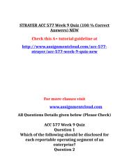 STRAYER ACC 577 Week 9 Quiz.doc