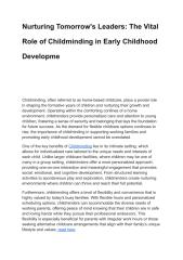 Nurturing Tomorrow's Leaders_ The Vital Role of Childminding in Early Childhood Developme.pdf