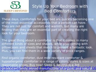Style Up Your Bedroom with Bed Comforters.pptx