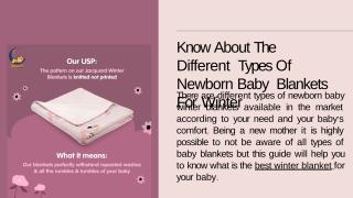 Newborn Baby Blankets For Winter.pptx
