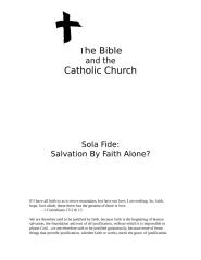 Sola Fide - Salvation by Faith Alone.doc